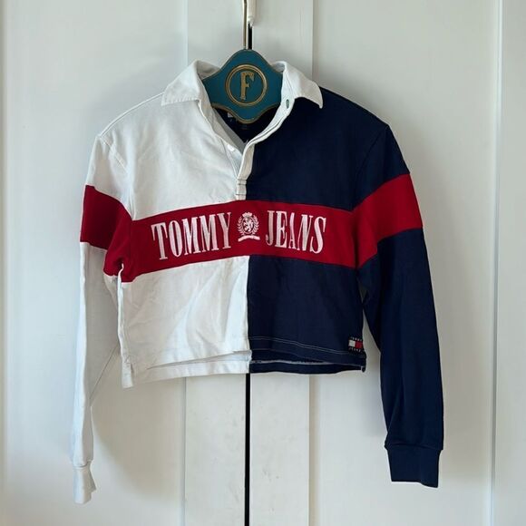 Tommy Hilfiger Tops - Vintage Tommy Hilfiger Jeans Cropped Polo